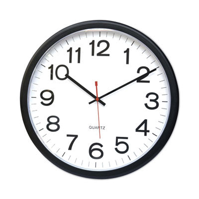 CLOCK,WALL,QTZ,13.5",BK