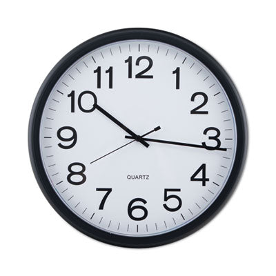 CLOCK,WALL,QTZ,13.5",BK