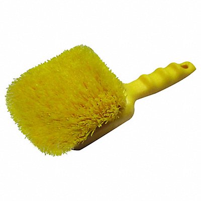 Scrub Brush Straight Poly 8-1/2 Yellow