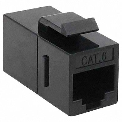 CAT6 Coupler Black Unshielded 8 Contacts