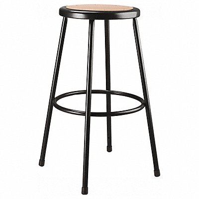 Blk Hardboard Stool 30 Welded Tube Leg