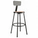 Blk Hardboard Stool Back Stationary 30 