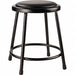 Black Vinyl Stool 18 Welded Tube Leg