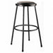 Black Vinyl Stool 30 Welded Tube Leg