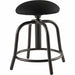 Blk Fabric/Black Frame Stool Curved Leg