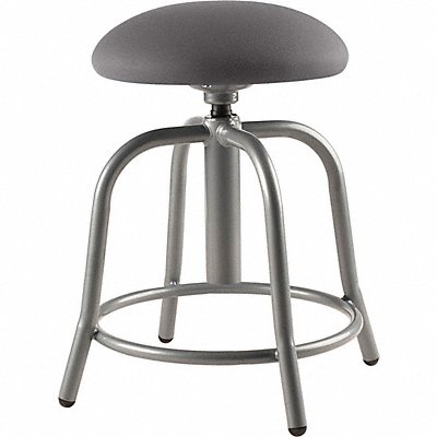 Charcoal Fabric/Grey Frame Stool