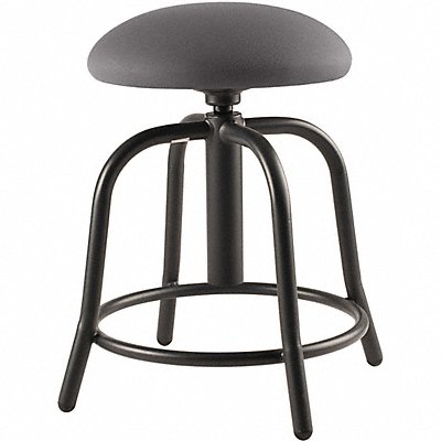 Charcoal Fabric/Black Frame Stool