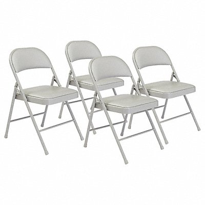 Grey Vinyl folding chairs PK4