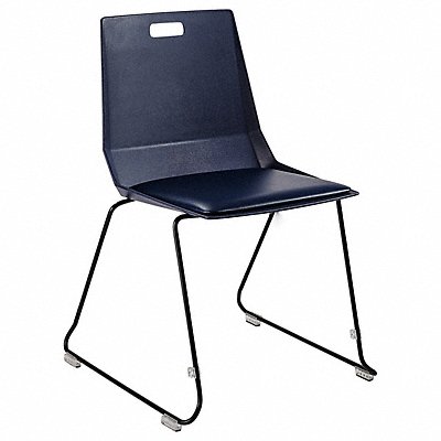 Luvra Blue Vinyl seat chair