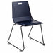 Luvra Blue Vinyl seat chair