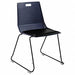 Luvra Black Vinyl seat chair