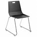 Luvra Black plastic stack chair