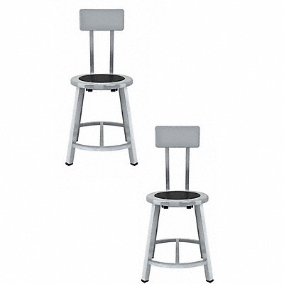 Black Center Metal Stool Back 18 PK2