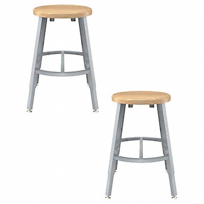 Butcherblock Stool 18-26 PK2