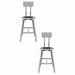 Black Center Metal Stool Back 18-26 PK2