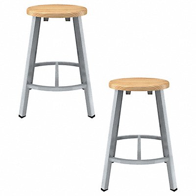 Butcherblock Stool 24  PK2