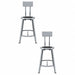 Black Center Metal Stool Back 24 PK2