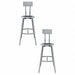 Black Center Metal Stool Back 24-32 PK2