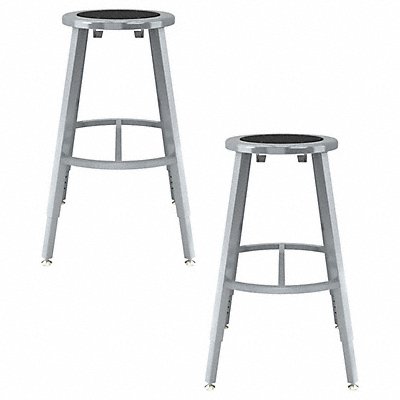 Black Center Metal Stool 24-32 PK2