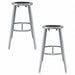 Black Center Metal Stool 24-32 PK2