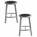 Black Center Metal Stool 24 PK2