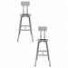 Black Center Metal Stool Back 30 PK2