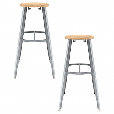 Butcherblock Stool 30-38 PK2