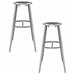 Black Center Metal Stool 30-38 PK2