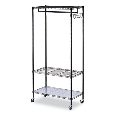 RACK,GARMENT,36X18X75,BK