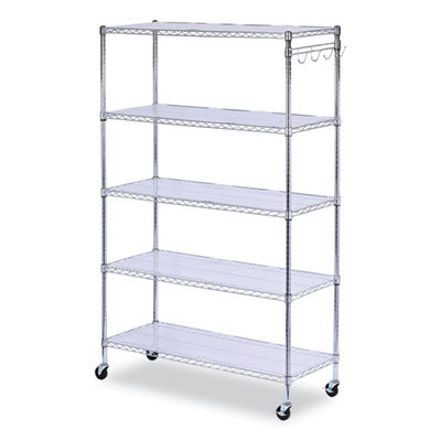 SHELVING,WIRE,48X18,5S,SV