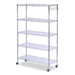 SHELVING,WIRE,48X18,5S,SV