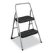 STEPSTOOL,2 STEP, FLD,LGY