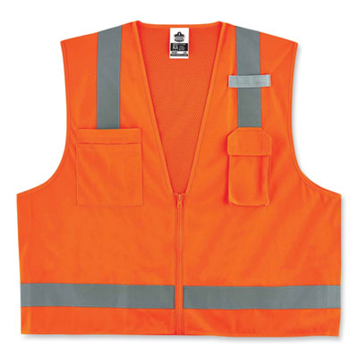 VEST,8249Z CLASS 2,OR,XS