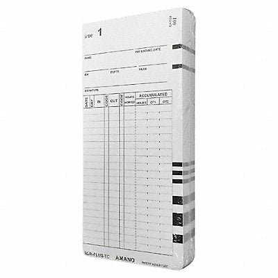 MJR-PLUS timecards 100 pack