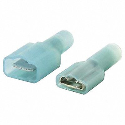 Straight Connector Kit 1/4in H Blue PK50