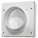 Dryer Wall Vent 4 Flush Mount White