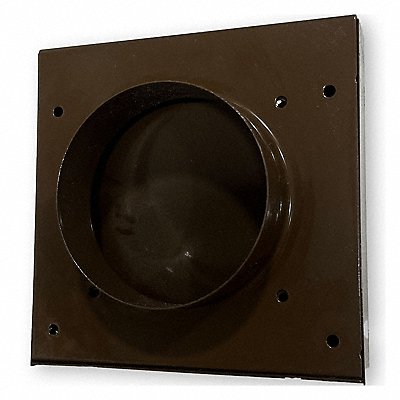 Dryer Wall Vent 4 Flush Mount Brown