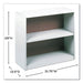 BOOKCASE 2 SHELF GREY