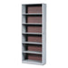 BOOKCASE 6 SHELF GREY