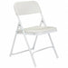 Folding Chair Plastic White PK4