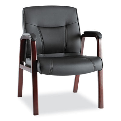 CHAIR,GUEST,LEATHER,MY,BK