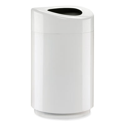 WASTEBASKET,LG OVAL  WH