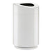 WASTEBASKET,LG OVAL  WH