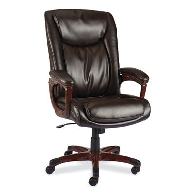 CHAIR,DARNICK,LEATHER,BR