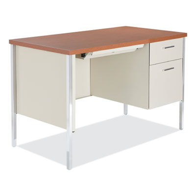 DESK,SGL PED 45X24,PTY