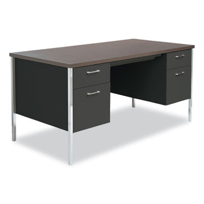 DESK,DBL PED 60X30,BK