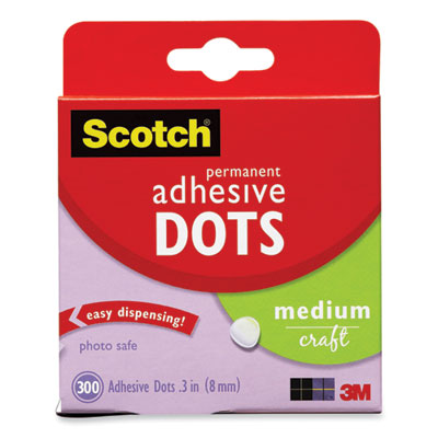 ADHESIVE,DOTS,MED,300/PK