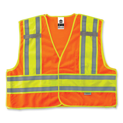 VEST,8245PSV ORANGE,L/XL