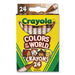 CRAYON,COLOR OF WRLD,24PK