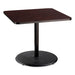 TABLE,36SQ,30H,MHY/BLK,R